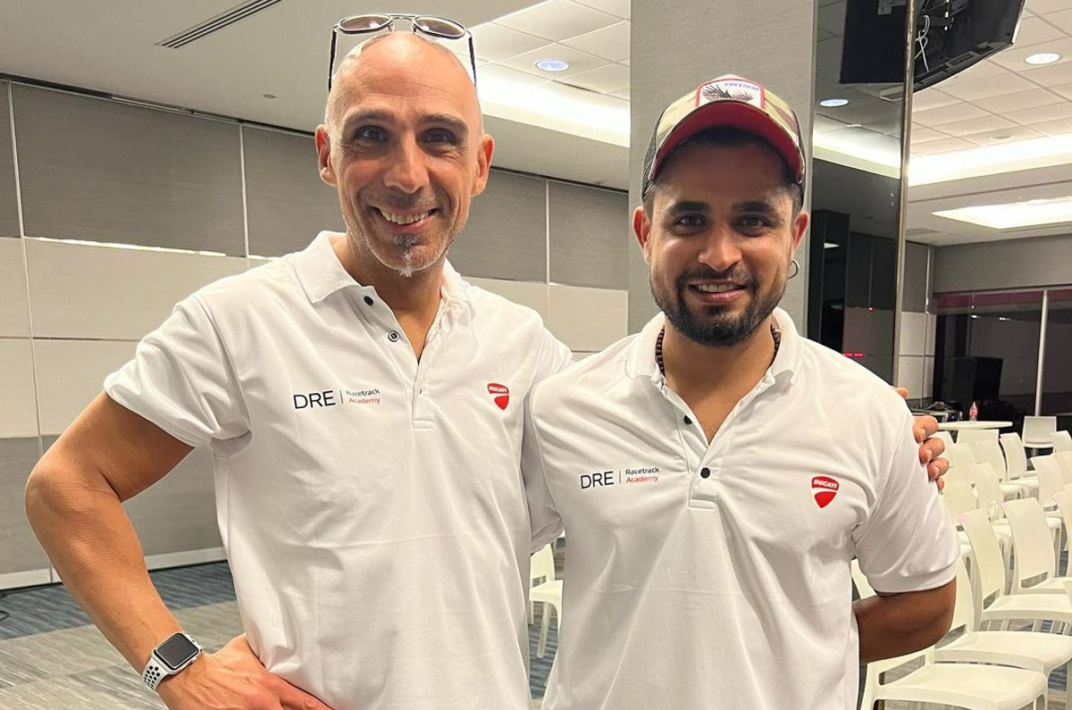 2022 Ducati Panigale V4 ridden by Dilip Lalwani breaks lap record at BIC.